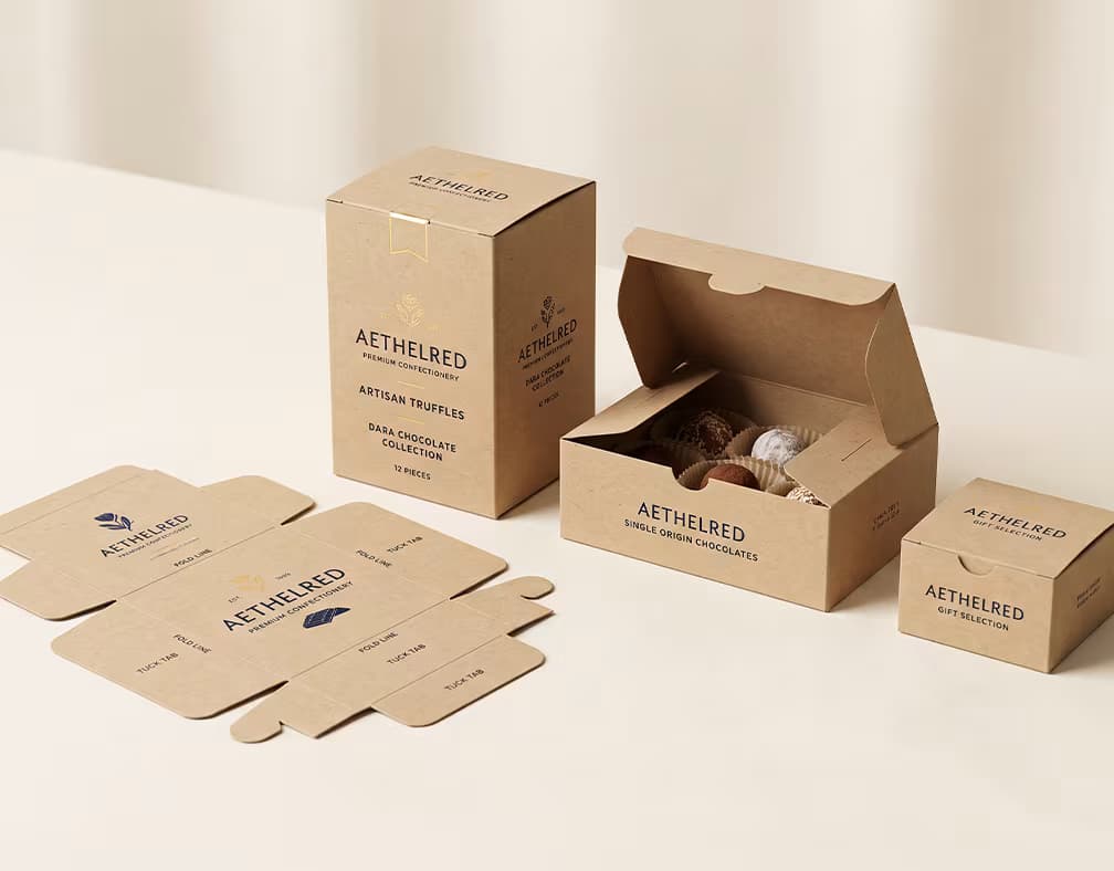Kraft Tuck Top Boxes